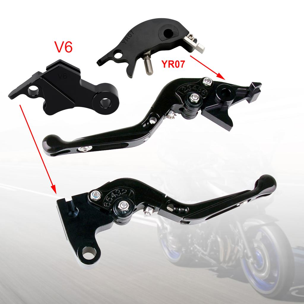 Verstellbarer Kupplungsbremshebel passend für YAMAHA XSR900 XSR900GP MT-09 MT-09SP 24-25