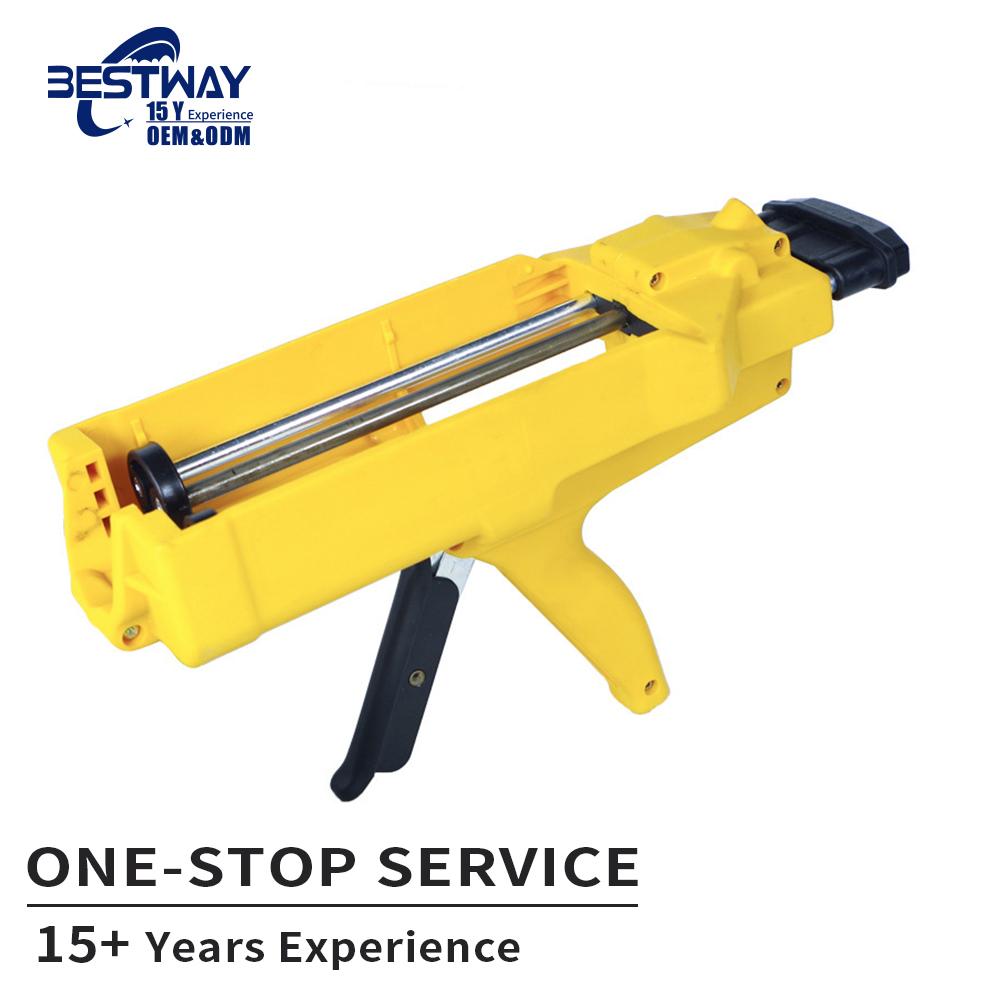 High Quality Two Part Epoxy Precision Manual Liquid Glue Dispenser Ab Dental Silicone Mixing Universal Syringe Dispensing Gun Dispensing gun