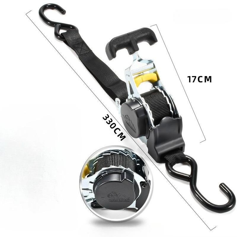 Ratchet Strap-3 Meters Long, 25 Mm Wide, Metal Handle-heavy Cargo Fixed Wheel Strap