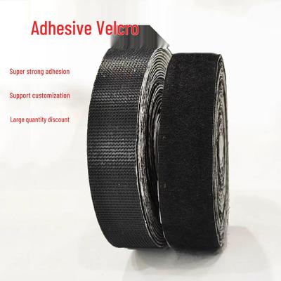 High-Strength Black and White Self-Adhesive Magic Hook and Loop Tape