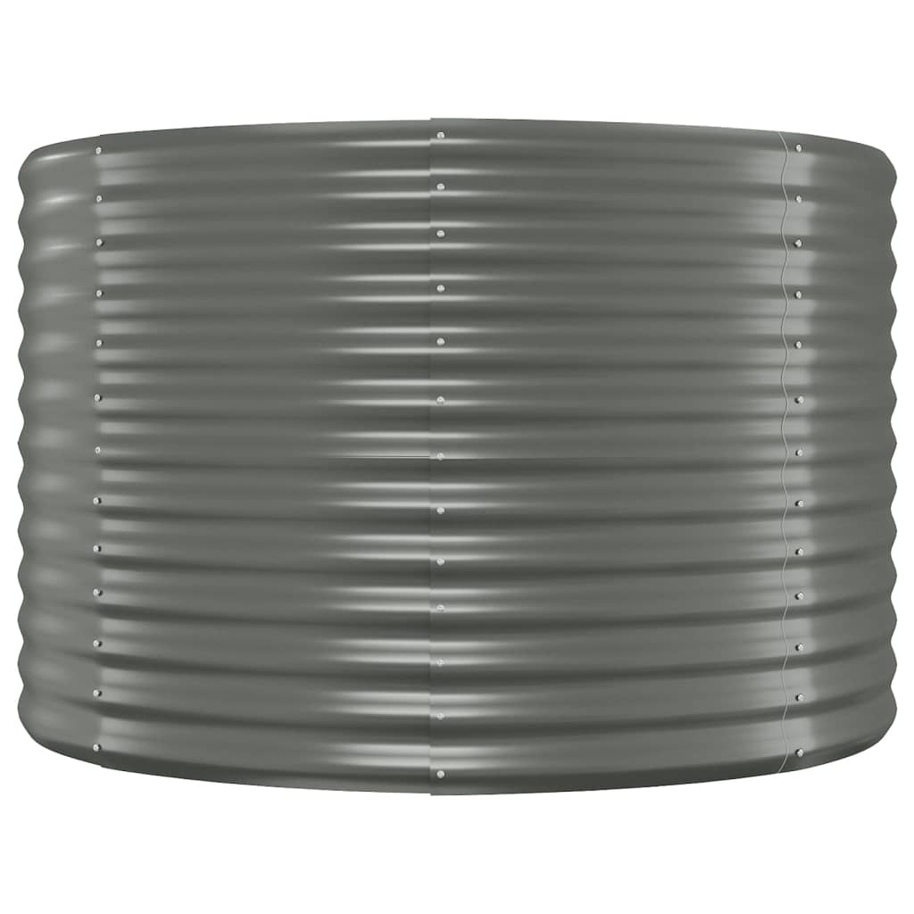 Raised Planter, Powder-Coated Steel 507X100X68 Cm Grey
