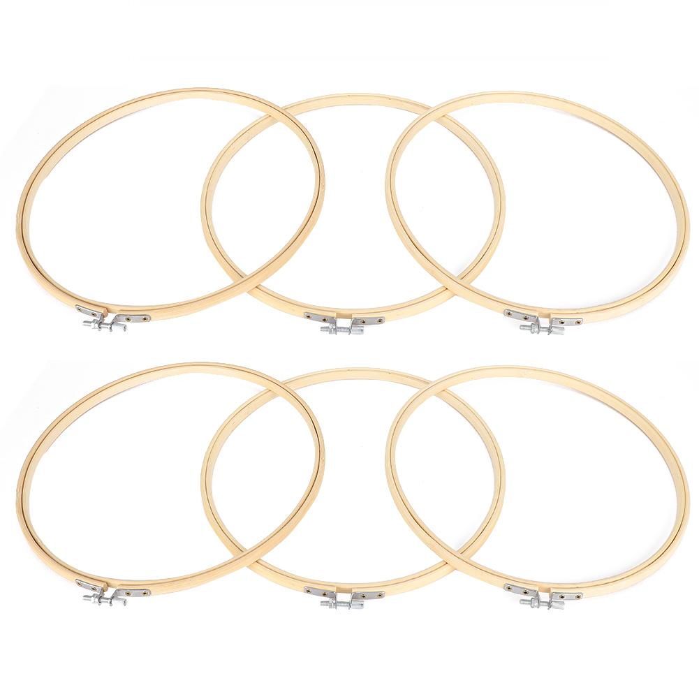 Haftowanie Obręcze Regulowane Rama do Haftu Krzyżykowego Koło Haftu Klips Rozciągliwy Narzędzia do Szycia 6 Szt. 26 cm