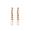 Silver needle metal star fringed earrings European and American fashion temperament earrings niche versatile high-end earrings women
