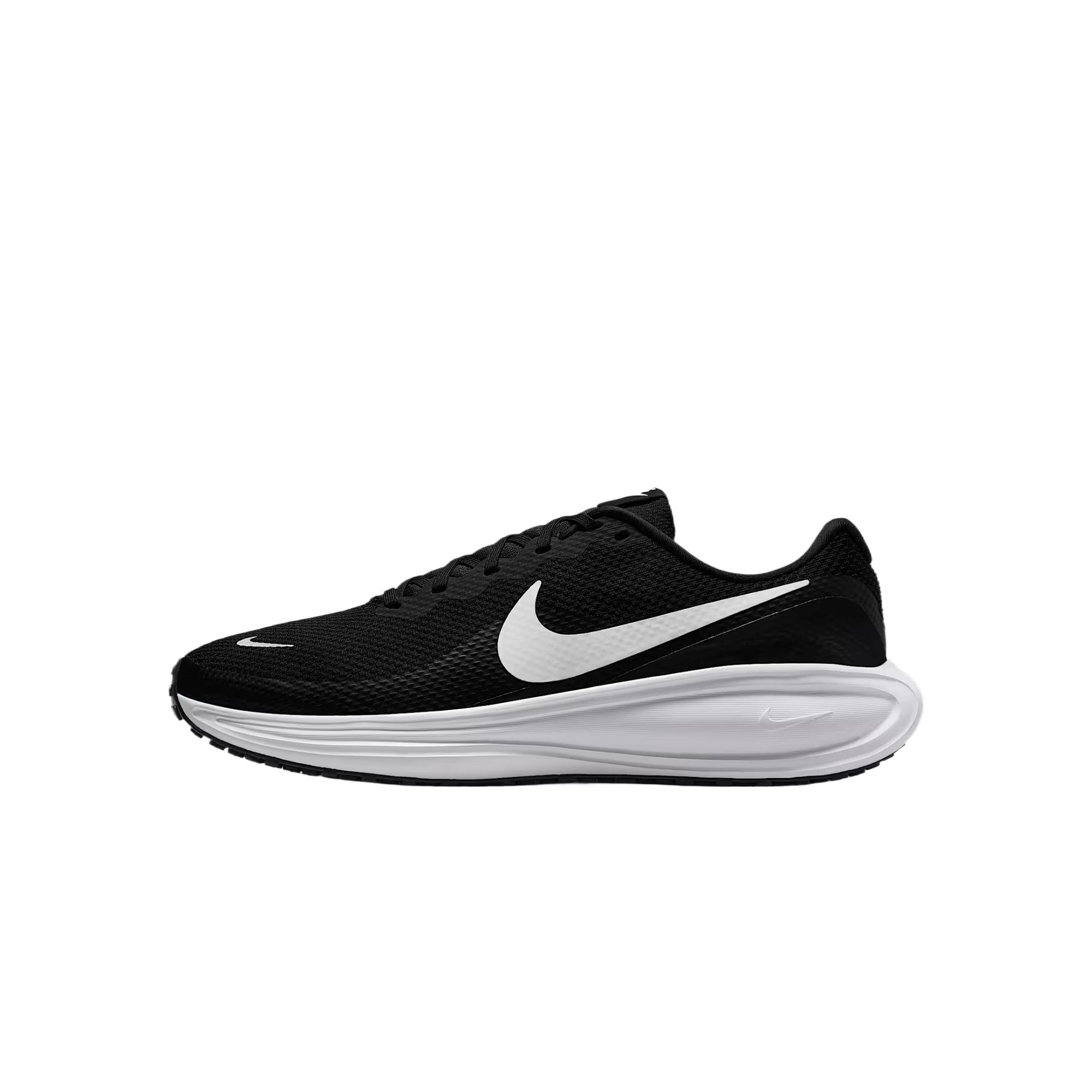 Nike Revolution 8 Extra Wide Black White Men Sneakers HQ1996-001 42