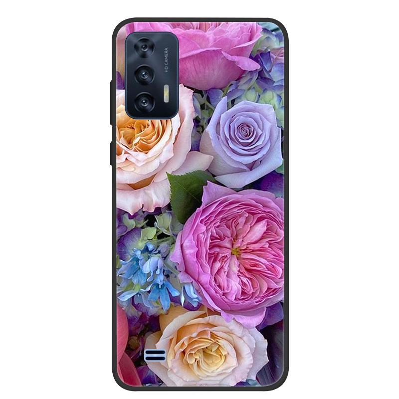 For OUKITEL C31 Case Butterfly Painted Soft Black Silicone Bumper Phone Cover for Oukitel C31 C 31 OukitelC31 Case Coque Fundas