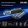 Metal Battery Chargers Case 21700 Battery and PD22.5W Fast Charge Real Time Monitoring Mobile Power Box