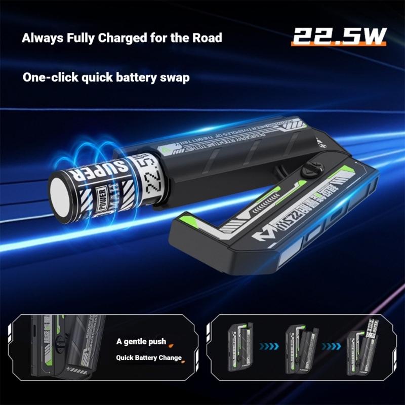 Metal Battery Chargers Case 21700 Battery and PD22.5W Fast Charge Real Time Monitoring Mobile Power Box
