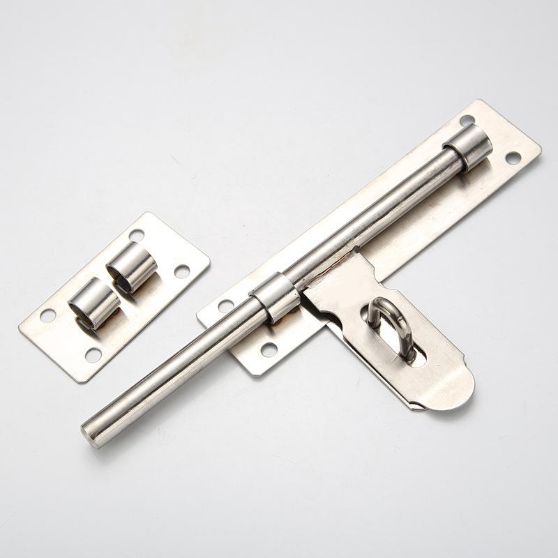 Thickened Stainless Steel Door Bolt Latch Security Door Bolt Latch Buckle Window Safety Lock Large Latch Home Decoration