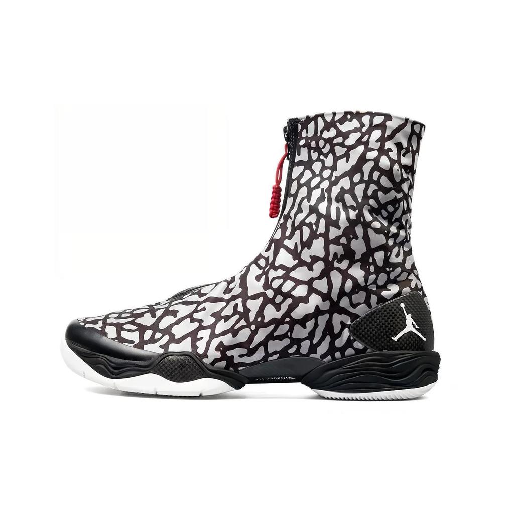 Air Jordan 28 'Elephant' (Unisex) Cement Grey / White / Black / Gym Red Basketball Shoes 555109 004