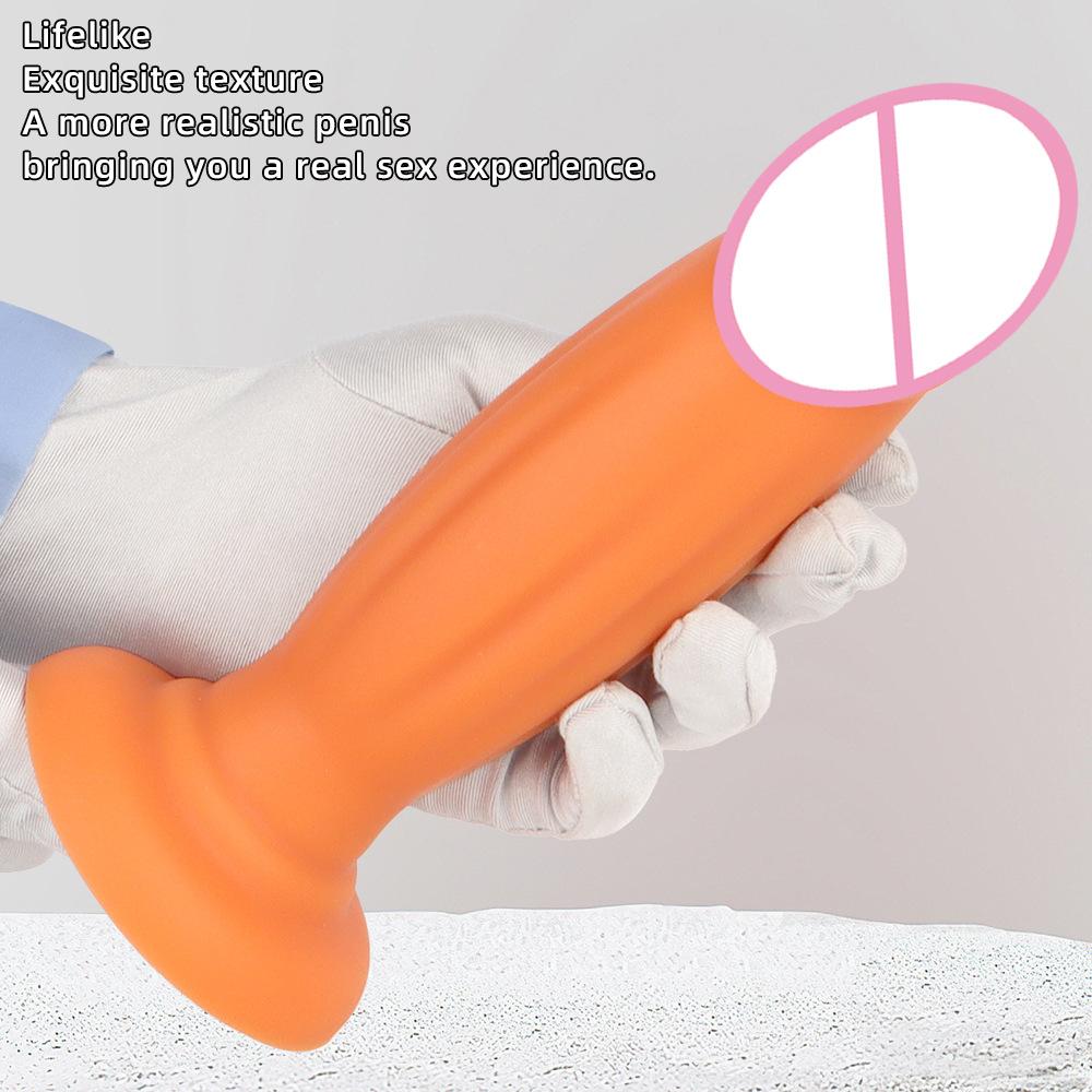 Egg Free Fake Penis Female Masturbator Female Dildo Imitation Real and Fake Jj Super Soft Super Large Coarse Sex Toy Sexual Equipment