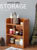 3-Tier Storage Desktop Wooden Box Desk Shelf Storage Shelf Wood Solid Cabinet Tabletop Cupboard Kitchen Storage Cabinet