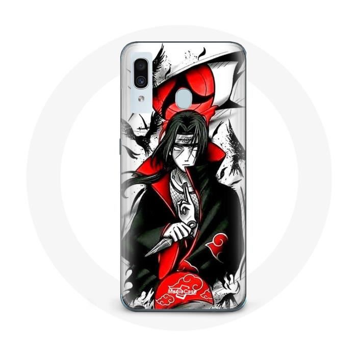Coque pour Samsung Galaxy A20e Itachi Uchiwa Naruto Anime Teaser
