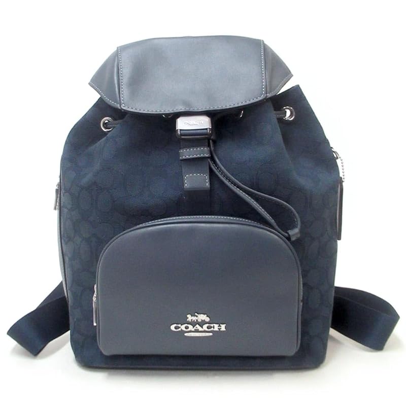 

[coach] bag (rucksack) FCT812 CT812 Denim x dark denim pace signature jacquard large backpack ladies [Outlet product] [brand] [product]