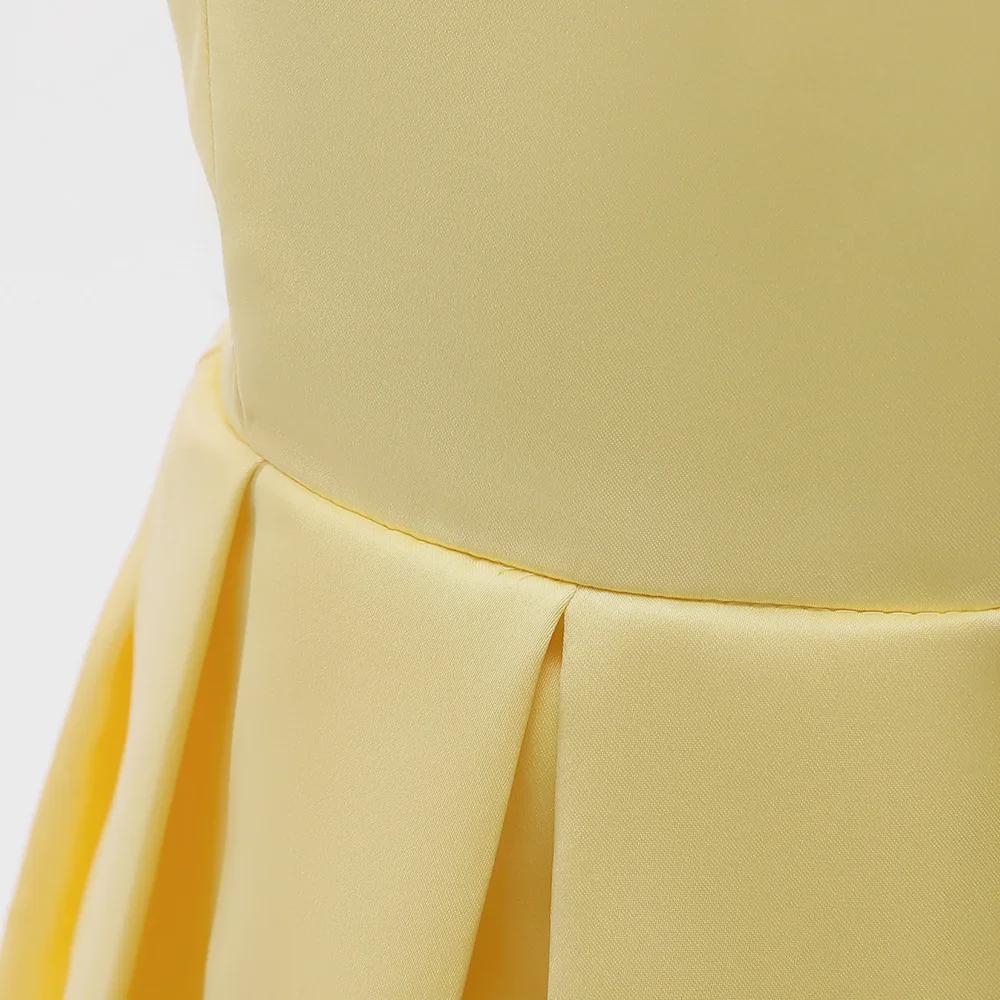 European & American Style Satin Princess Dress for Girls - Children's Day Catwalk & Piano Performance Outfit