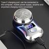 Electric Shaver 1PCSLED Display USB Charging Mini Travel Men's Rotary Shaver Cordless Beard Trimmer Removal Tool