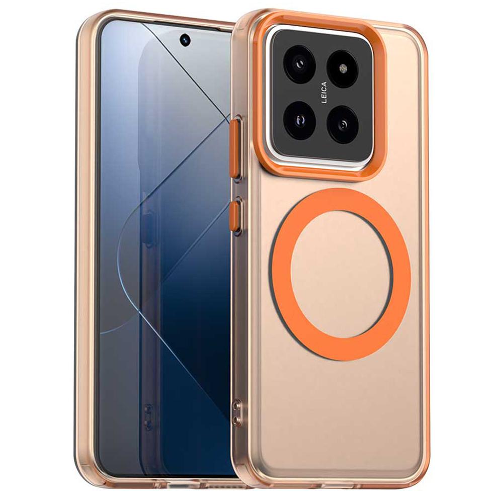 Für Xiaomi 14 Hülle Kompatibel mit MagSafe PC+TPU+PET Anti-Sturz Handyhülle