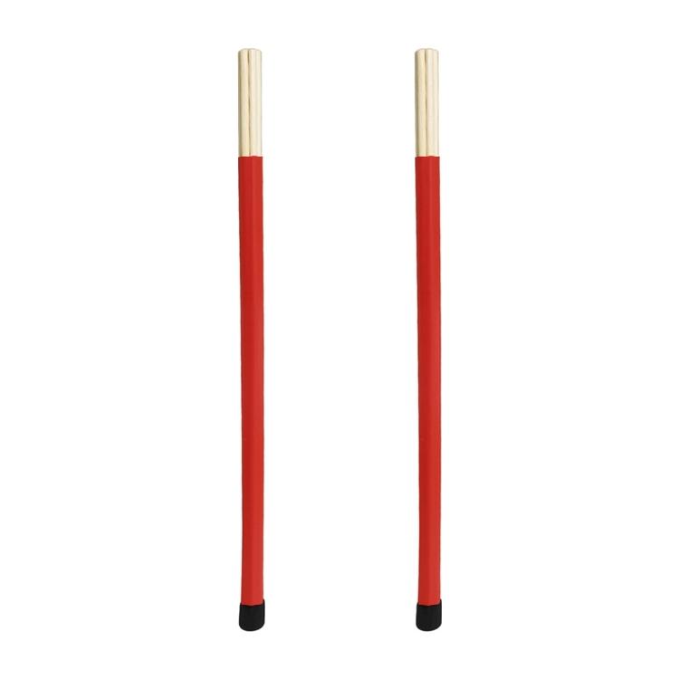 7pieces Drumsticks Bamboo Steel Wire Brushes Stick and Velvet Bag Retractable