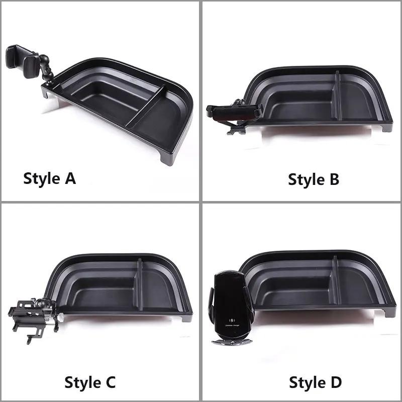 For Ford Maverick -25 ABS Black Car Dashboard Storage Box Tray Phone Holder GPS Navigation Bracket Interior Car Accessories