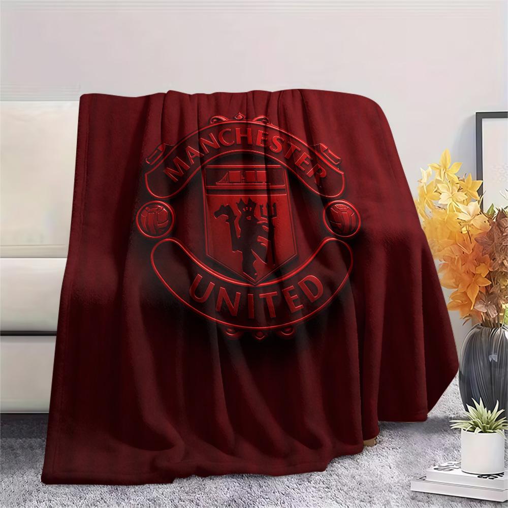 Manchester United Flannel Blanket, High quality Comfortable for All Seasons, Home Decor, Warmth and Comfort