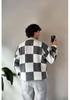 Unisex Heavyweight Plaid Patchwork Winter Sweater - European & American Streetwear