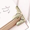 20pcs Book Corner Protector Metal Corner Cover Vintage Edge Cover Guard File Folder Corner Decorative for Scrapbook Album Menu