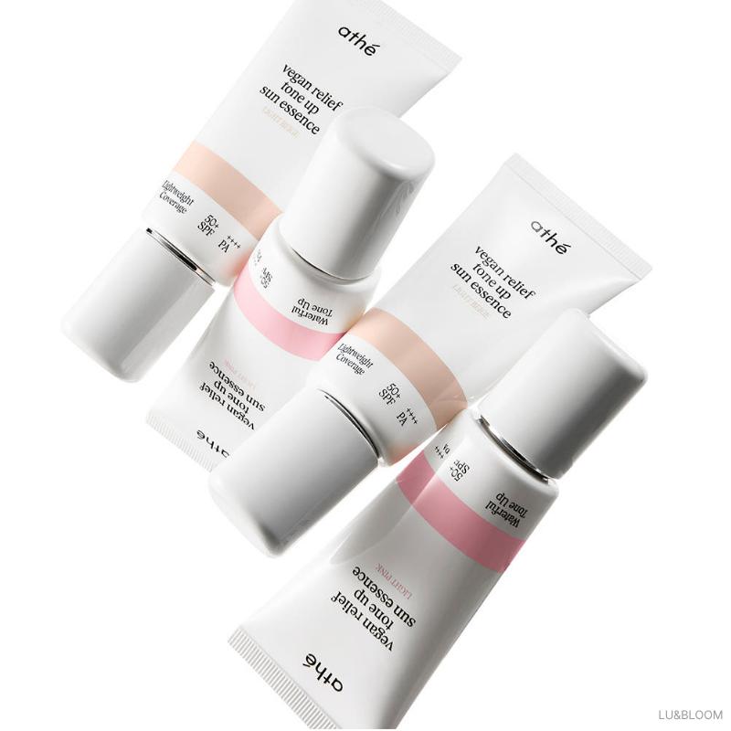 athé Vegan Relief Tone-Up Sun Essence SPF50+ PA++++ 50ml (+Free gift)