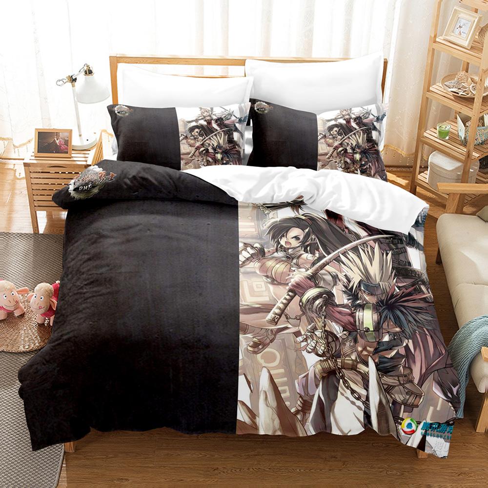 Fashion 3d Print Game Dunge & Fighter Female Magician Bedding Set Single Double King Bed Set Children's Bedroom Duvet cover Set