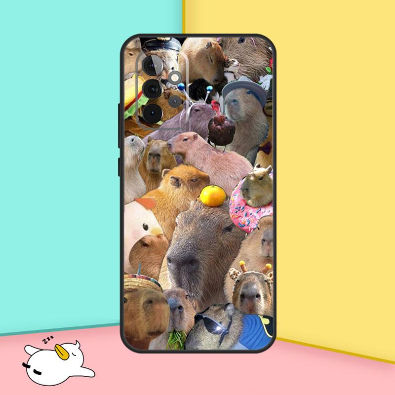 Funny Capybara Cover For Samsung Galaxy A53 A33 A13 A12 A32 A52 A14 A34 A54 A15 A25 A35 A55 A71 A51 Case