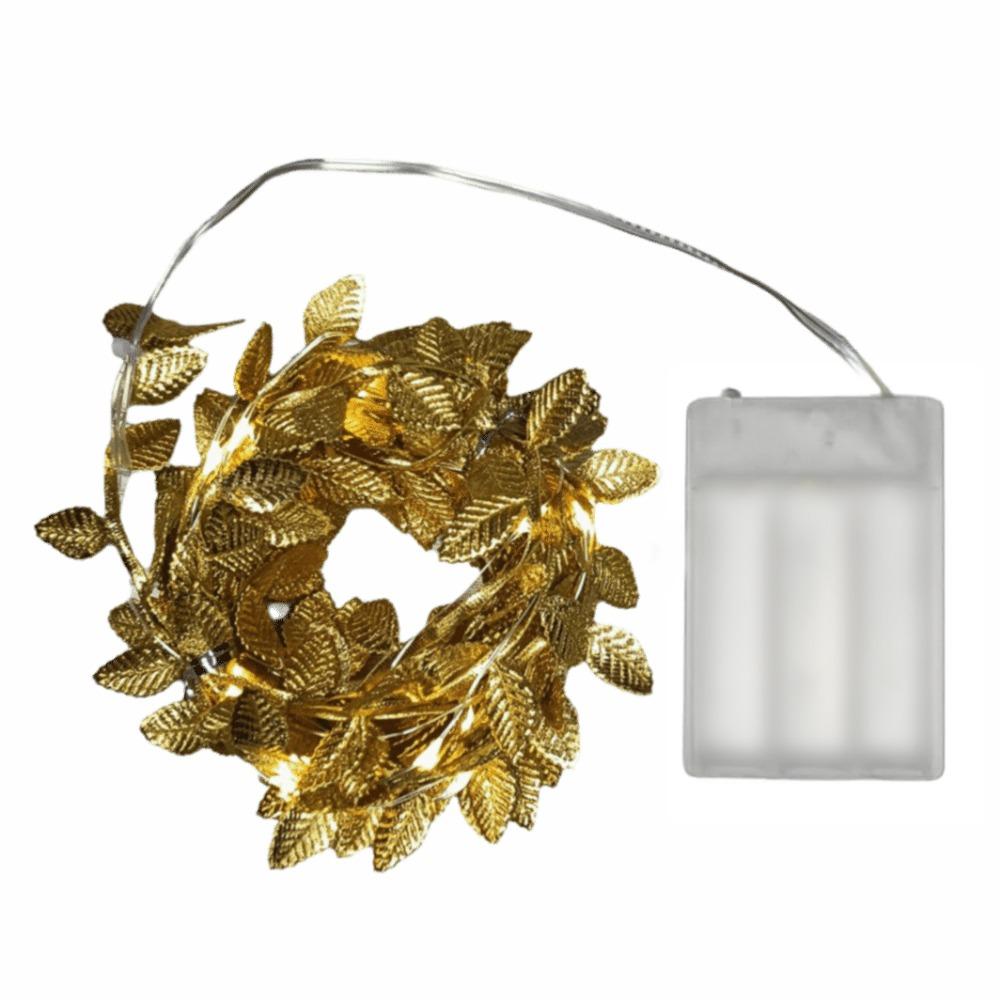 Battery Powered Willow Curtain Lamp Green Leaf Artificial Leaf Lights  Xmas Decoration