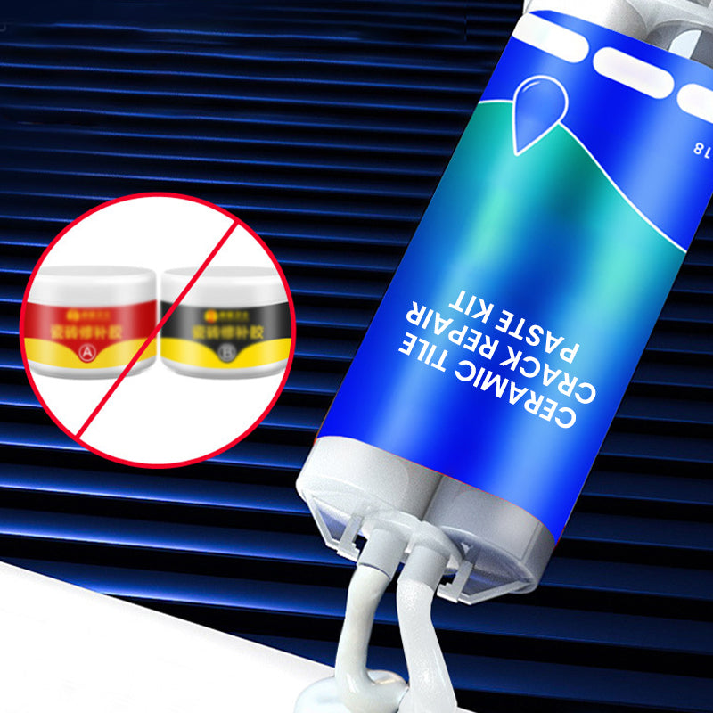 Zestaw 100g Past do Naprawy Pęknięć Płytek Ceramicznych Środek do Naprawy Płytek Marmurowych Uniwersalny Krem do Naprawy Płytek Podłogowych do wypełniania dziur i pęknięć