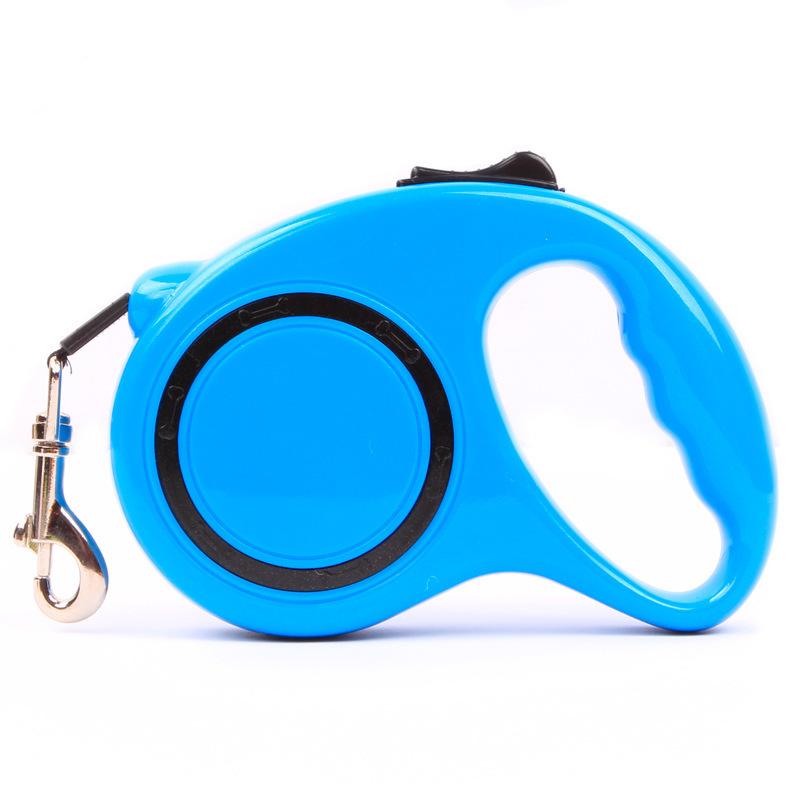 

Pet leash dog automatic telescopic leash dog chain dog walking artifact pet supplies card pack small: 3 meters синий