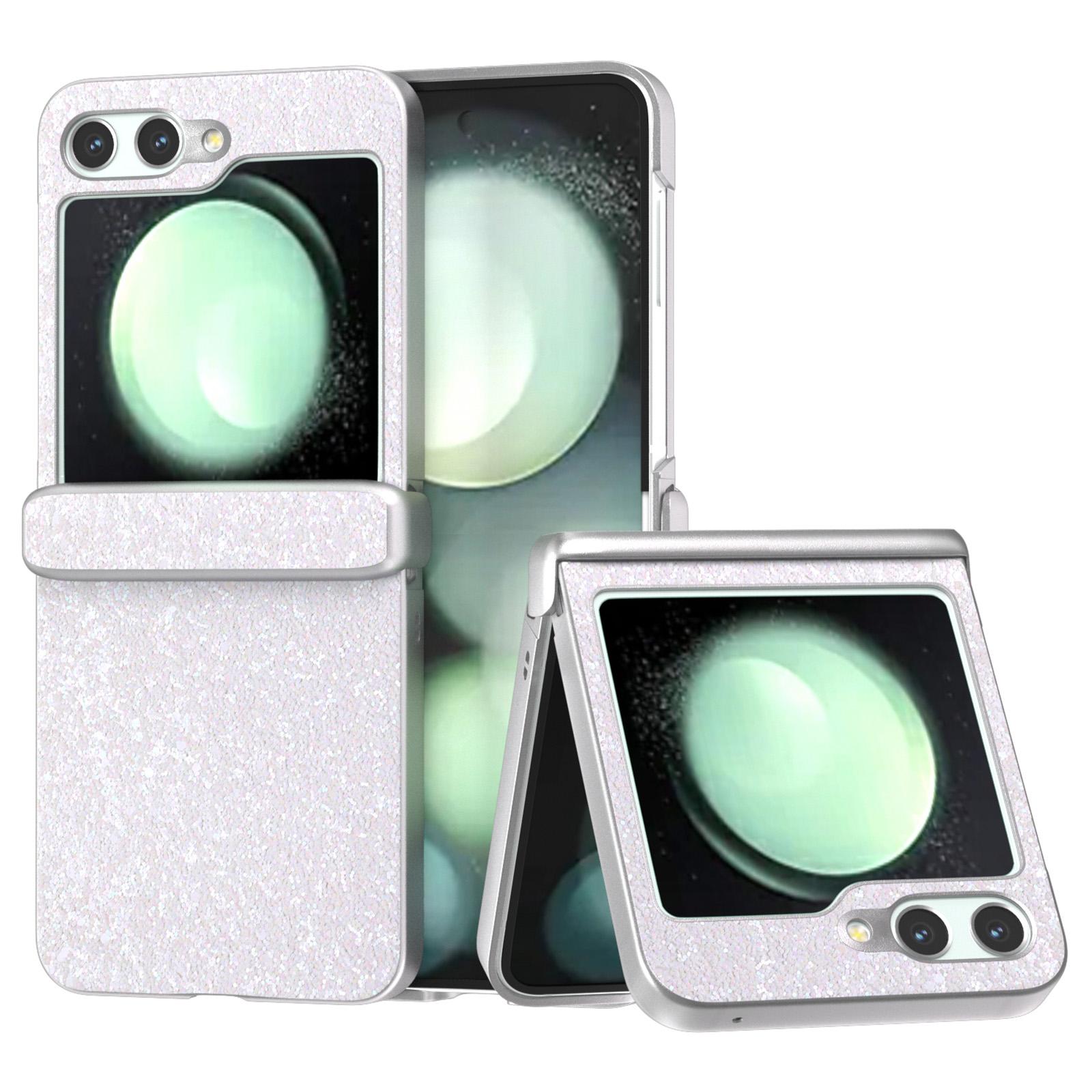 

For Samsung Galaxy Z Flip7 FE 5G/Z Flip6 5G Phone Case Wholesale PC+PU Leather Phone Shell White