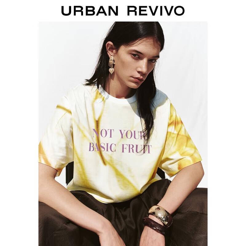 UR 2025 Women s Casual Letter Print Short Sleeve T-Shirt S