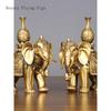 1 pair of metal elephant ornaments water absorbing elephant home decor living room decoration handicrafts opening gift