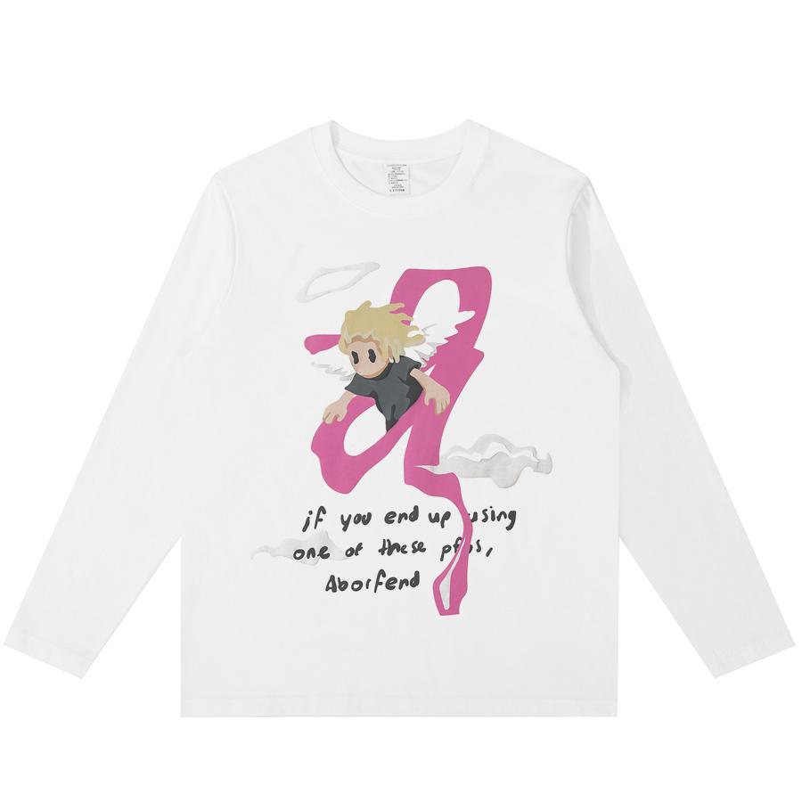 

Футболка с длинным рукавом с принтом Angel Boy