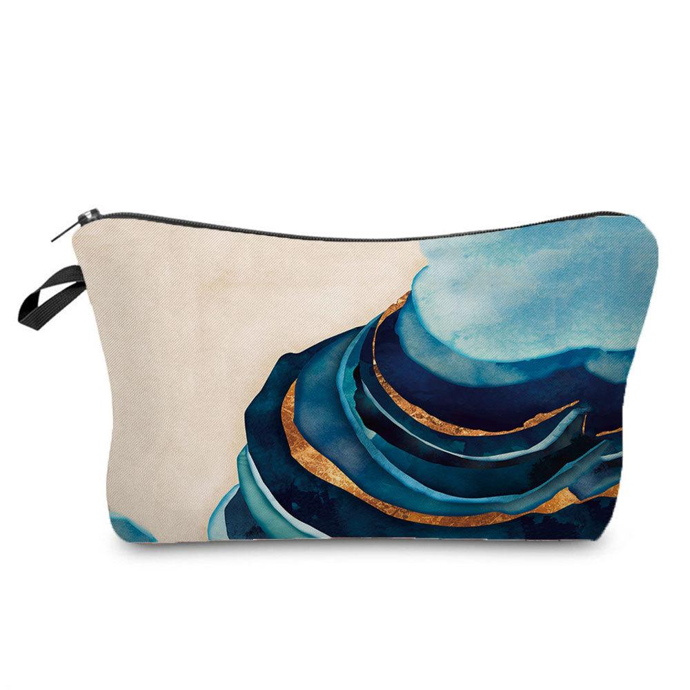 Women Landscape Painting Print Cosmetic Bag Toiletries Organize Travel Storage Case 6672