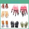 Adult And Kids Halloween Gloves Terrifying Blood Stained Werewolf Gloves