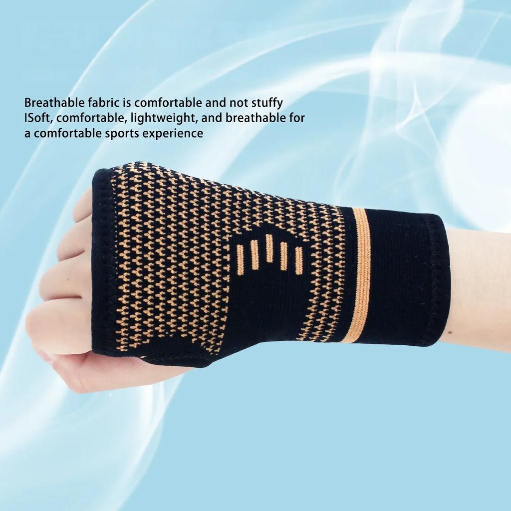 1Pcs Compression Wrist Brace With Pressure Belt Hand Support Wristband Knitting Pressurized Palm Brace Bandage
