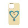 Heart-Shaped Leather Phone Case with Metal Bracket for iPhone 16 Pro Max - Tags That Make You Happy