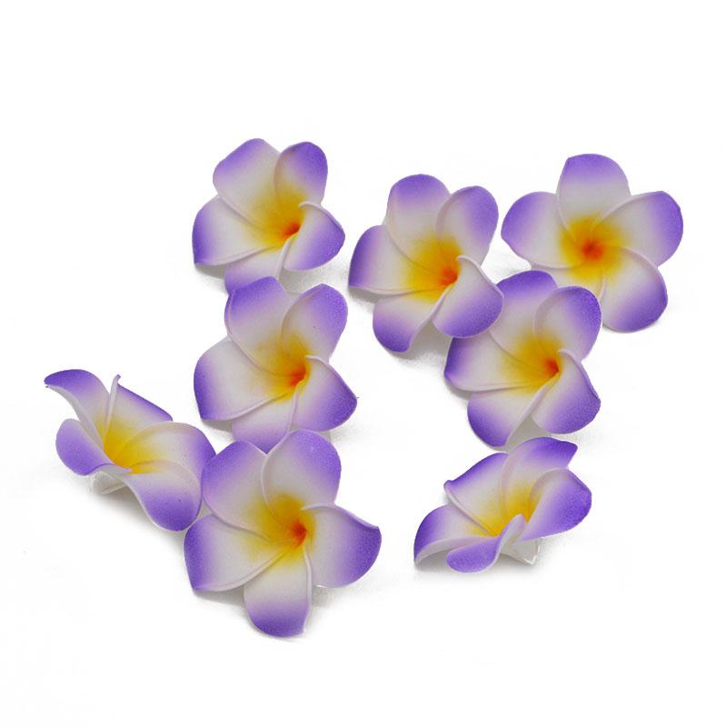 10Pcs/lot Plumeria Hawaiian PE Foam Frangipani Artificial Flower Headdress Flowers Egg Flowers Wedding Decoration Party Supplies
