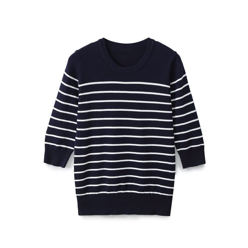 Fashion Style 2024 Spring New Women's Clothing Silm Temperament Wild French Sleeve Knitwear 1509024 105