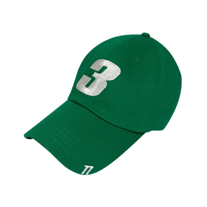 

377PLACE 3 LOGO CAP GREEN / OVER FIT FREE