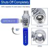 NPT Thread 304 Stainless Steel Ball Valve 1/2" Silver Gas Valve 1000 WOG Female X Male Shut-Off Switch Gas