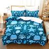 Crab Sea Ocean Duvet Cover Set Cartoon Starfish Shell Bedding Set Kids Adult Soft Comforter Cover Pillowcase Home Textile