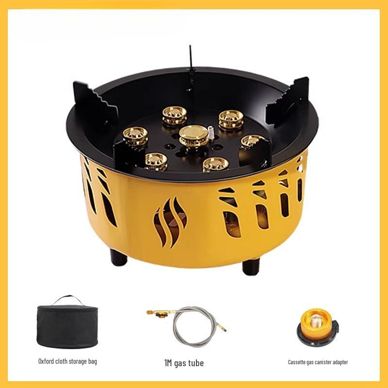Seven-Star High-Power Outdoor Windproof LPG Truck-Mounted Gas Stove