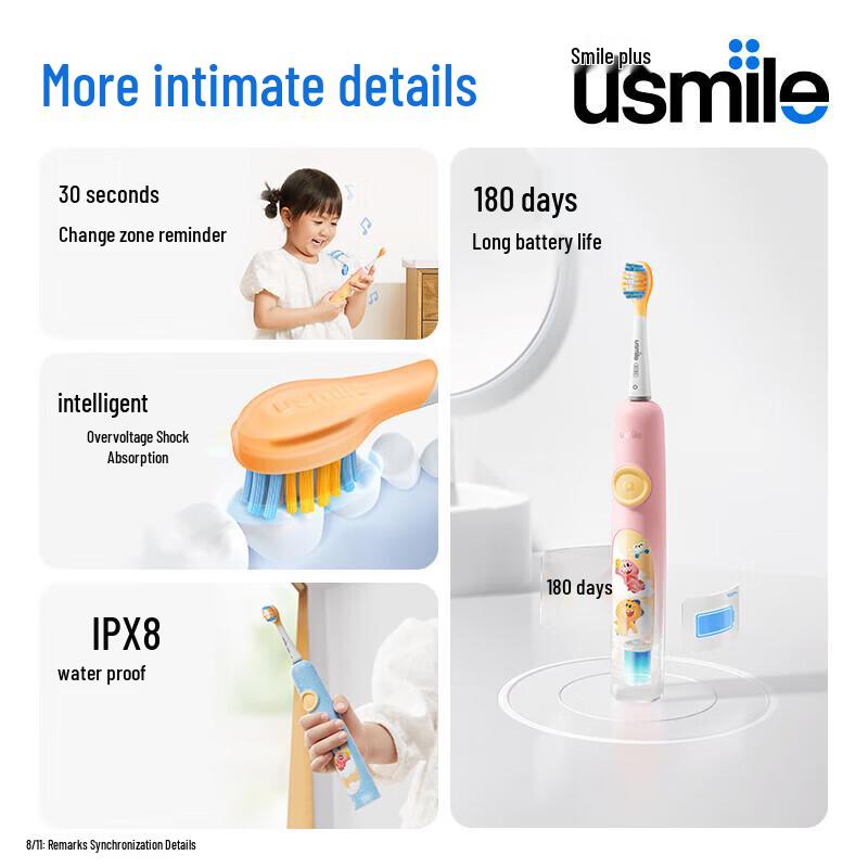 usmile Kids Smart Sonic Electric Toothbrush A10 CN plug (adapter included)