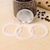 Sivaphe 3 Cup Moka Pot Replacement Infuser Parts for Aluminum Italian Stovetop Espresso Coffee Maker, 1 Filter and 3 Silicone Gasket Seals