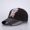Mei Baseball cap, Halloween atmosphere funny expression hat, personalized skull cap wholesale