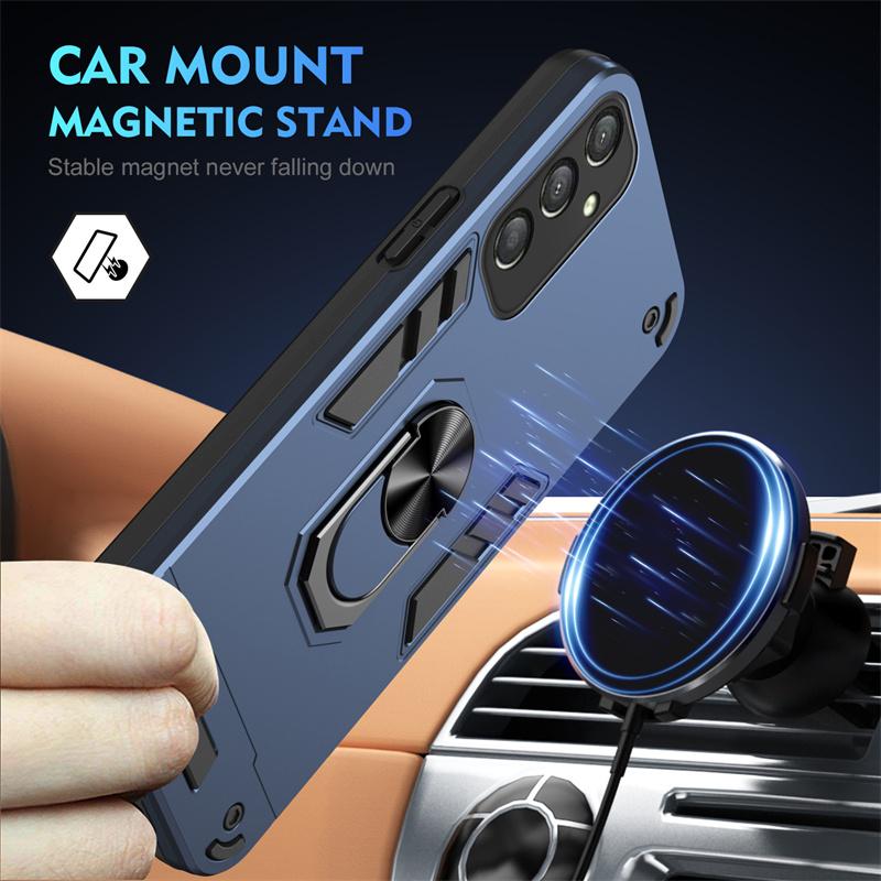 For Samsung Galaxy A06 A16 A26 A36 A56 5G Shockproof Armor Case For Galaxy A07 A17 A27 A37 A57 4G With Metal Ring Magnetic Capa