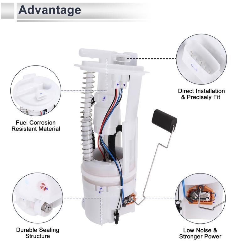 X Autohaux Electric Fuel Pump Assembly for Nissan Pathfinder 2007-2010 LE, S, SE, SE Off-Road, SV, XE 6 Cyl 4.0L No.17040ZP00A